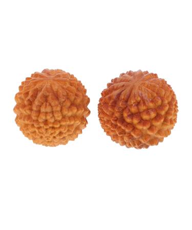 Healeved massage tools 2 pieces massage ball Hand exercise balls Baoding sphere mini manual balls fitness yellow wood health ball hand exercise wooden trade