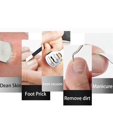 Professional Stainless Steel Pedicure Tool Set - Callus Remover & Dead Skin Care for Healthy Feet - Buy Online on GoSupps.com