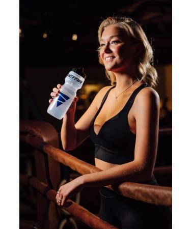 VETRA 22oz Sports Squeeze Water Bottle - Leak Proof Valve, BPA-Free Polypropylene - Ideal for Running, Cycling, Soccer & Football - Buy Online on GoSupps.com