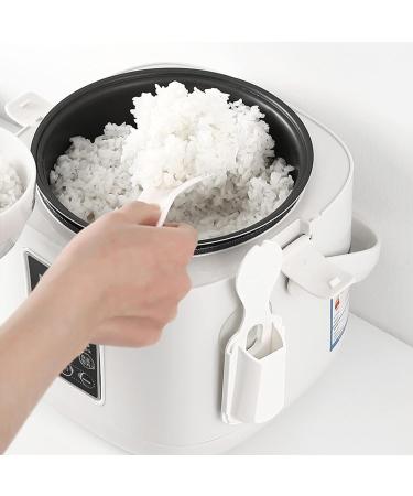 3 Pcs Rice Paddle Cooker Spoon Holder Rice Cooker Scoop Storage Case with Suction Cup Rack Kitchen Storage Utensils for Rice Paddle Detachable & Easy to Clean Baok 3 Pcs White - Buy Online on GoSupps.com