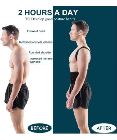 CSCDD Back Brace Posture Corrector Back Straightener Scoliosis and Hunchback Correction Adjustable Posture Trainer(Medium) B Medium - Buy Online on GoSupps.com