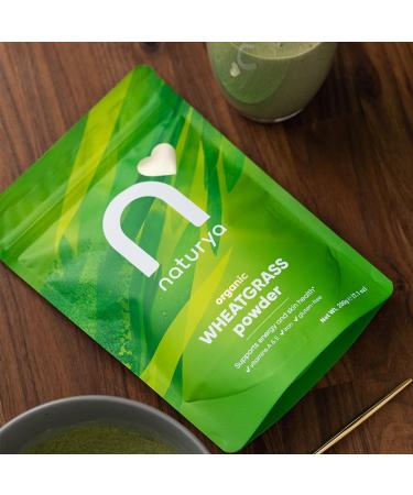 Naturya Organic Wheatgrass Powder 200g - Pure and Nutrient-Rich Superfood - Buy Online on GoSupps.com