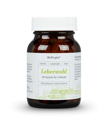 Bioprophyl liver good 100 mg choline for a healthy liver with 100 mg silymarin made of duk thistle extract & bitter extracts from wormwood artichoke & dandelion root |120 capsules for 4 months