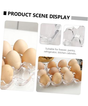 Yardenfun 1pc Box Acrylic Egg Tray Egg Dispenser Holder Ceramic Egg Holder Chicken Egg Holder Filler Storage - Buy Online on GoSupps.com