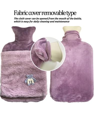 Khaki 1.8L Large Rubber Hot Water Bottle with Cover for Menstrual Cramps & Pain Relief - Hot Water Bottle for Neck, Shoulder, Back, Stomach, Hands & Feet - Buy Online on GoSupps.com