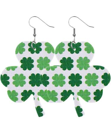 FEYLIE Earrings - 8 Pairs Irish Shamrock Dangle Earrings | Clover Pendant Hook Jewelry for St. Patrick's Day Celebration - Buy Online on GoSupps.com