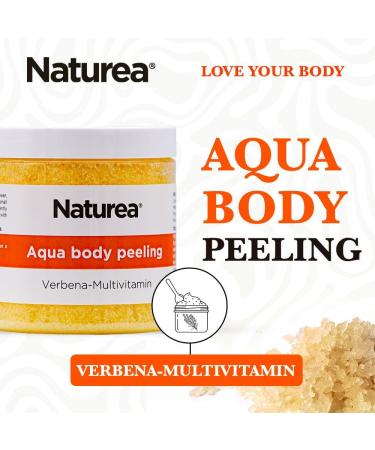 Naturea Aqua Body Peeling Verbena Multivitamin - The Magic of Sea Salt and Verbena Freshness Your Skin Deserves - Buy Online on GoSupps.com
