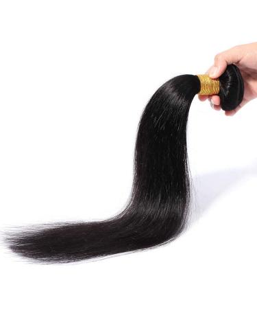 Brazilian Human Hair 3 Bundles - 100% Virgin Straight Weave Extensions - Natural Black 16 | Shop Now - Buy Online on GoSupps.com