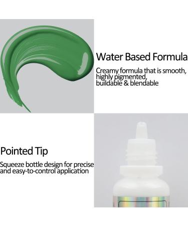 Mysense Green Face Body Paint - Non-toxic Professional Makeup for Halloween, SFX, Cosplay - 0.6 OZ - Buy Online on GoSupps.com