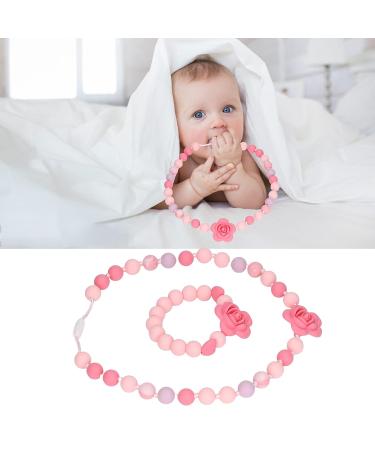 Floral Chew Necklace and Bracelet Set - Food Grade Teething Toys for Babies and Toddlers with Autism & ADHD - Buy Online on GoSupps.com