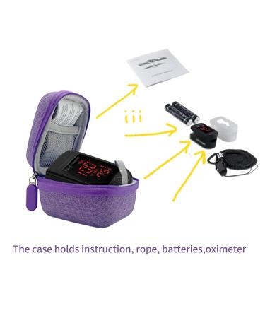 Storage Case for Zacurate Pro Series 500DL/500BL Innovo Deluxe iP900AP AccuMed CMS-50D1 & More | Drop-proof Dust-proof (Purple - Buy Online on GoSupps.com