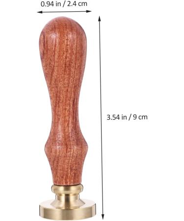 Gogogmee 1pc Dispensing Plate Tool DIY Eyeshadow Tool Vintage Wax Seal Stamp Handle Hotfix Wooden Handle 1 count (Pack of 1) Golden - Buy Online on GoSupps.com