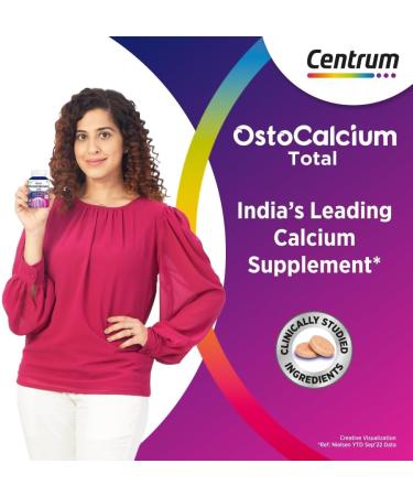 LIPON Export OstoCalcium Total Chewables (60s) - Vitamin D & Calcium for Strong Bones, Joints & Muscles - Buy Online on GoSupps.com