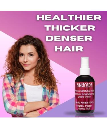 Liquid Keratin 100% for Strong & Shiny Hair - Repair Split Ends | 100ml BINGOSPA - Buy Online on GoSupps.com
