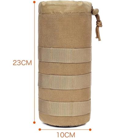 Acexier Tactical Molle Water Bottle Bag - Outdoor Hydration Gear for Camping Hiking & Fishing - Black Sports Travel Bag - Buy Online on GoSupps.com