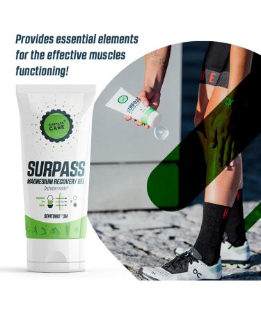 Surpass-Care Magnesium Recovery Gel for Athletes - Boost Performance & Recovery | Prevent Cramps | High-Absorption Source | 6.76oz - Buy Online on GoSupps.com