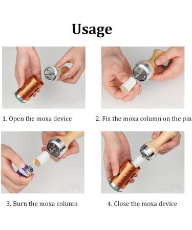Portable Jade Moxibustion Device - Handheld Acupuncture Moxa Stick for Facial & Back Massage - Buy Online on GoSupps.com
