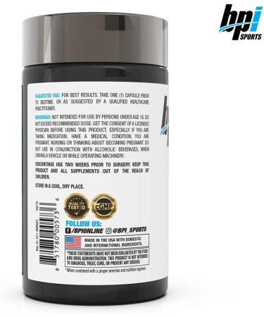 BPI Sports Nite Burn Weight Control Sleeping Pill 30 Servings - 640mg, Keto-Friendly, 30 Count - Buy Online on GoSupps.com