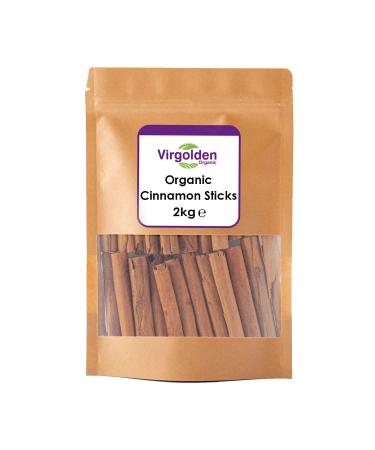 Organic Ceylon Cinnamon Sticks (Quils) 2kg by Virgolden Organic