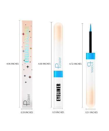 Espoce Blue Liquid Eyeliner 0.12 Oz - Quick-Drying, Long-Lasting Colored Liner for Eye Makeup - Buy Online on GoSupps.com