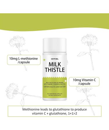 PRIMALHERBS OXYFUEL Silymarin Milk Thistle 300mg Extract with Vitamin C Liver Repair Support 90 Capsules(1Pc) - Buy Online on GoSupps.com