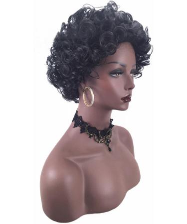 Spin for Hair African Short Curly Hair Women's Fashion European And American Puffy Black Small Curly Wig Set Perfect 7 Natural Curly One Size Black - Buy Online on GoSupps.com