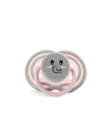 Lulabi Elefantino silicone pacifier 6 months grey