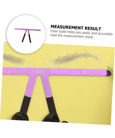 Didiseaon Stainless Nose Triangle Steel Ruler Positioning Position Measure Shaper Measuring Eyebrow Tool 13.8x7cm Purple - Buy Online on GoSupps.com