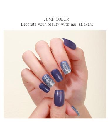 JMEOWIO Dark Blue Nail Foil Glitter - Self-Adhesive Gel Nail Stickers for Stunning Nail Designs | International Shipping - Buy Online on GoSupps.com