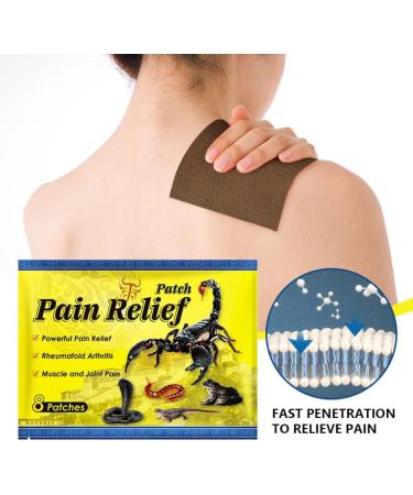 Effective Tianbi Pain Relief Balm Stickers | Alleviate Joint & Muscle Fatigue Arthritis Back Neck and Knee Pain - Chinese Scorpion Paving - Buy Online on GoSupps.com