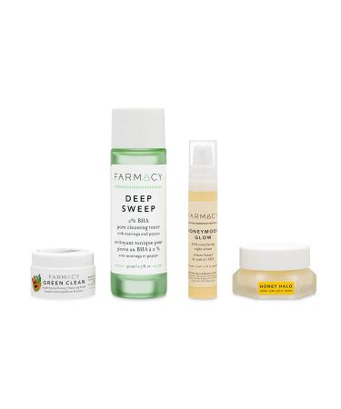Farmacy Skincare Gift Set: Giving Back Pack - 4 Piece Set | 20 Meals Donated with Every Kit Sold - Buy Online on GoSupps.com