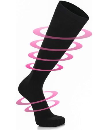Weekend Peninsula Compression Knee Socks | 5 Pairs for Men & Women | Sports Travel Pregnancy & Medical Use | Black S-M - Buy Online on GoSupps.com