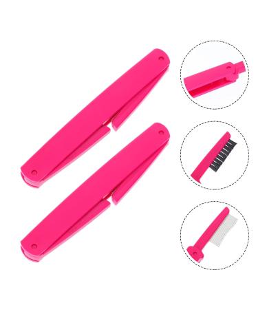 Minkissy 2pcs Multifunctional Makeup Brushes Set - Eyebrow Eyelash Comb & Foundation Tools - Random Color - Perfect for Beauty Care & Professional Makeup - Buy Online on GoSupps.com