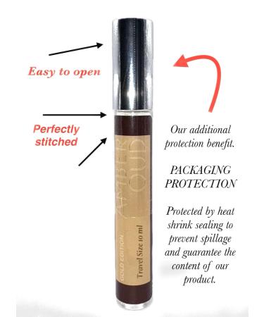 AMBER OUD Gold Edition The Essence of Luxury for Man & Woman EDP 10ml each by Synonymous original 2 PACK Travel Size (Large bottle is not included). - Buy Online on GoSupps.com