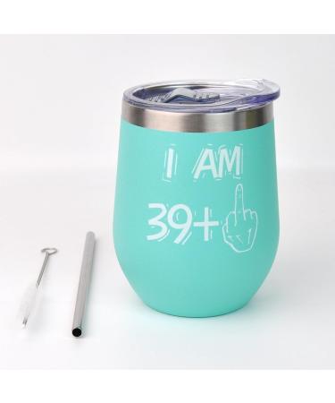 Bokalaka 40th Birthday Gift for Women - Stainless Steel Winegrowers 350ml Blue - Perfect 40th Birthday Idea - Buy Online on GoSupps.com