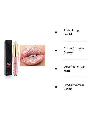 18 Colors Diamond Glossy Lipstick - Waterproof Matte & Shimmer Lip Gloss | Lively Beauty Make-up for International Shipping - Buy Online on GoSupps.com