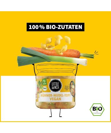Little Lunch Organic Chicken Soup Vegan - 6 x 350g | Chicken Noodle Pot | Meat Alternative | No Added Sugar & No Artificial Additives | Perfect for Veganuary - Buy Online on GoSupps.com