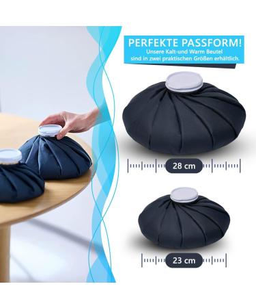 IEA Medical Ice Cream Bag - 28 cm Reusable Heat & Cold Treatment | Cooling Pads Bags & Pillows | Hot Water Bottle - Blue - Buy Online on GoSupps.com