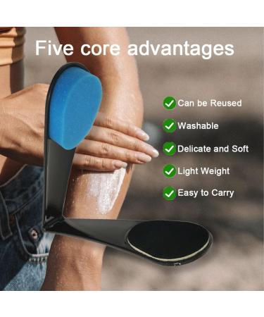 2 Pack Self Tanner Applicator for Back - Foldable Lotion Applicator for Back - Sunscreen Applicator for Tanning in Hard to Reach Areas - Buy Online on GoSupps.com