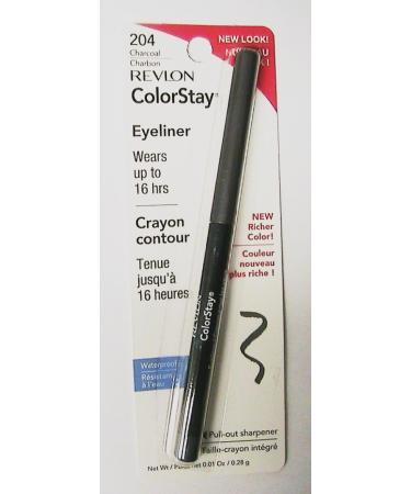 Revlon ColorStay Eyeliner with SoftFlex Charcoal 204 0.1 Ounce (.28 g) (Pack of 2) - Buy Online on GoSupps.com