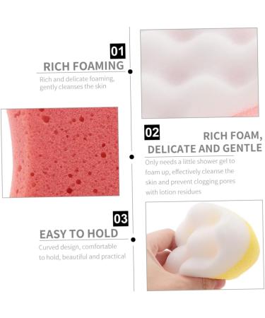 Beaupretty Body Scrubber Sponge 4pcs - Mesh Bath & Shower Puff Set for Skin Care | Soft Loofah & Massage Tool for Women - Buy Online on GoSupps.com