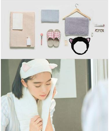 Onwon 5 Pcs Cat Ear Headbands - Fluffy Elastic Makeup Hairbands for Spa, Shower, and Sport - Buy Online on GoSupps.com