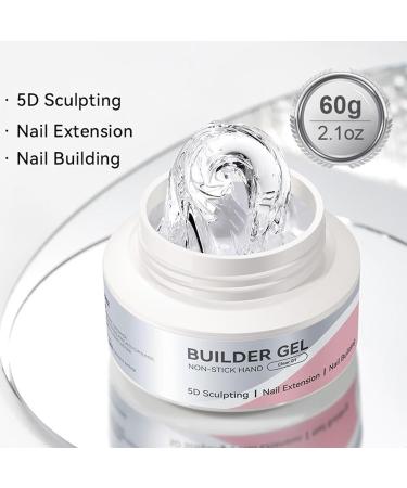  JIEBWCHA 3D Nail Gel - 60ml Solid Nail Sculpting Gel - Non-Sticky 3D Manicure Design Creator for Hand Sculpting Salon and Home Use - Buy Online on GoSupps.com