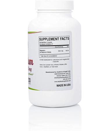 Pure Magnesium Malate 1350mg - 200 Capsules | Physician Formulated Calming Mineral - Buy Online on GoSupps.com