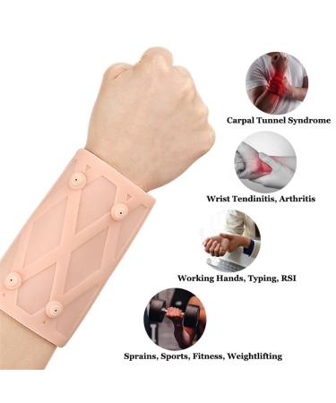 Magnetic Wrist Brace - Silicone Compression Sleeve for Pain Relief Support & Recovery | Ideal for Fitness Weightlifting Tendonitis & Carpal Tunnel - Buy Online on GoSupps.com