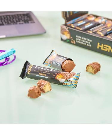  HSN HSN Evobars Protein Bars | Coco-Candy - 12 x 60g - 19g Protein Per Bar - Crunchy Texture | No Palm Oil or Sugar Added - Buy Online on GoSupps.com