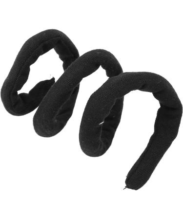 Spiral Lock Hair Ties Bendable Long Dreadlock Ponytail Holder for Thick Curly Hair Pure Black - Buy Online on GoSupps.com