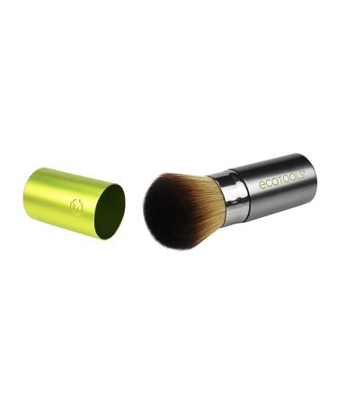 EcoTools Travel Kabuki Makeup Brush - Retractable Green Brush for Foundation, Blush, Bronzer & Powder - Travel Friendly & On The Go - 1 Count - Buy Online on GoSupps.com
