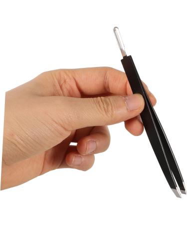 Gogogmee Double-Ended Eyebrow Tweezers Eyebrow Repairing Tweezer Eyebrow Grooming Tool False Eyelash Pick Tweezer Eyelash Pick up Tool Tweezer for False Eyelash Eyebrow Clip Stainless Steel - Buy Online on GoSupps.com
