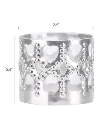 Dreadlocks Beads Hair Braid Rings - 200 pcs Metal Cuffs Decoration in Silver and Gold - Buy Online on GoSupps.com